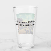 ヴィンテージコングレ通り，ポートマス， NH写真 タンブラーグラス (裏面)
