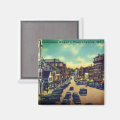 ヴィンテージコングレ通り,ポートマス, NH写真 マグネット (正面/裏面)