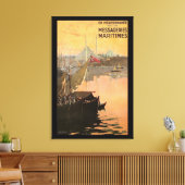 ヴィンテージコンスタンチノープル旅行広告 キャンバスプリント (インサイチュ (リビング))