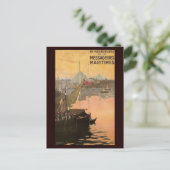 ヴィンテージコンスタンチノープル旅行広告 ポストカード (スタンド正面)