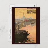 ヴィンテージコンスタンチノープル旅行広告 ポストカード (正面/裏面)