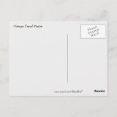 ヴィンテージコンスタンチノープル旅行広告 ポストカード (裏面)