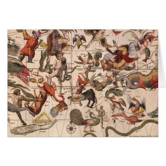 ヴィンテージコンステレーションスターマップバイバックアとブローン (正面横)