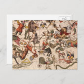 ヴィンテージコンステレーションスターマップバイバックアとブローン ポストカード (正面/裏面)