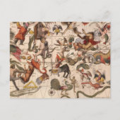 ヴィンテージコンステレーションスターマップバイバックアとブローン ポストカード (正面)