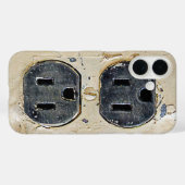 ヴィンテージコンセント Case-Mate iPhoneケース (裏面 (横))