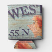 ヴィンテージコンチシェル鍵ウエストクーラーボックス 缶クーラー (裏面)