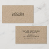 ヴィンテージコンテンポラリークラフト名刺 名刺 (正面/裏面)