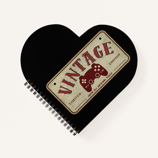 ヴィンテージコントローラー限定版オリジナル部品 ノートブック (正面)