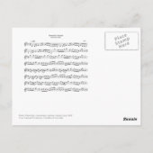 ヴィンテージコンネマラ，ゴールウェイ，アイルランドのカードと音楽 ポストカード (裏面)