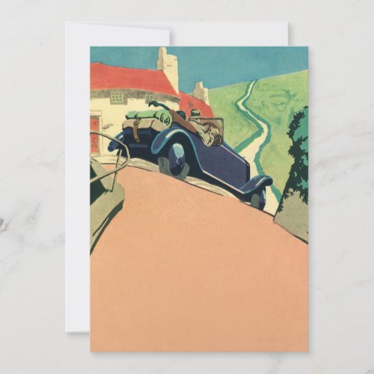 ヴィンテージコンバーチブルカーロードトリップ (正面)