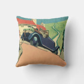 ヴィンテージコンバーチブルカーロードトリップ クッション (裏面)