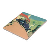 ヴィンテージコンバーチブルカーロードトリップ タイル (側面)