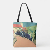 ヴィンテージコンバーチブルカーロードトリップ トートバッグ (裏面)