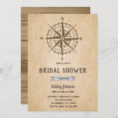 ヴィンテージコンパスの結婚式の招待状 招待状 (正面/裏面)