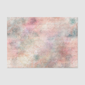 ヴィンテージコンパスエフェメラデクページティッシュペーパー 薄葉紙