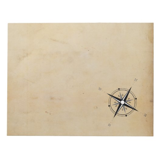 ヴィンテージコンパスバラアドベンチャー探索 ノートパッド (正面)