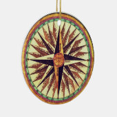 ヴィンテージコンパスバララウンドオーナメント セラミックオーナメント (右)