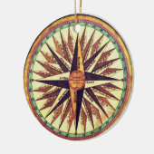 ヴィンテージコンパスバララウンドオーナメント セラミックオーナメント (左)