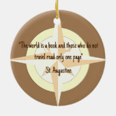 ヴィンテージコンパスバララウンドオーナメント セラミックオーナメント (裏面)