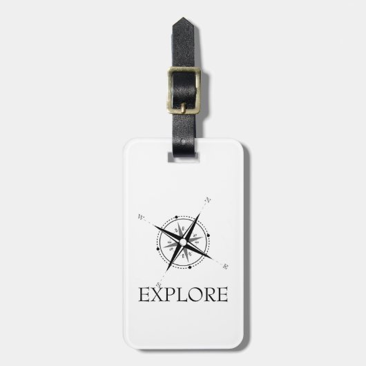 ヴィンテージコンパスバラ探索 ラゲッジタグ (正面縦)