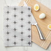 ヴィンテージコンパスバラ キッチンタオル (四つ折り)