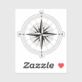 ヴィンテージコンパスバラ シール (シート)