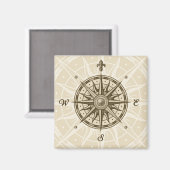 ヴィンテージコンパスバラ マグネット (正面/裏面)