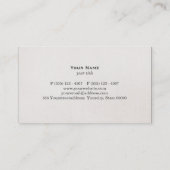 ヴィンテージコンパスベージュリネンルックファイナンス 名刺 (裏面)