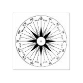 ヴィンテージコンパス付きゴム印 ラバースタンプ (インプリント)