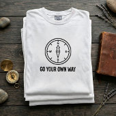 ヴィンテージコンパス方向の引用 ユニセックスTシャツ Tシャツ