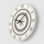 ヴィンテージコンパス時計(静的コンパスグラフィック) ラージ壁時計 (傾斜)