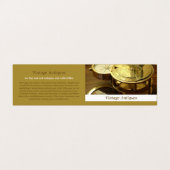 ヴィンテージコンパス、アンティークディーラー、ストア詳細 名刺 (外部フラット)