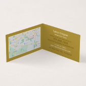 ヴィンテージコンパス、アンティークディーラー、ストア詳細 名刺 (内部)