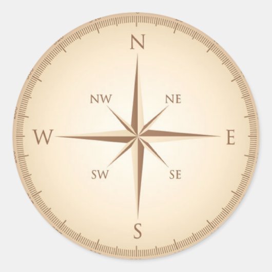 ヴィンテージコンパス ラウンドシール (正面)