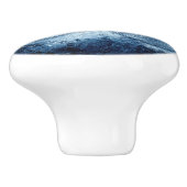 ヴィンテージコンパス |青グランジ海航海の図 セラミックノブ (側面)