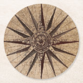 ヴィンテージコンパ航海のス ラウンドペーパーコースター (正面)