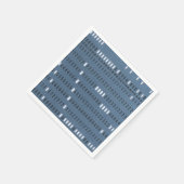 ヴィンテージコンピューター穿孔カード スタンダードカクテルナプキン (角)