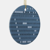 ヴィンテージコンピューター穿孔カード セラミックオーナメント (右)