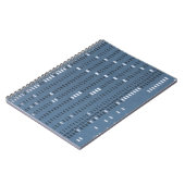 ヴィンテージコンピューター穿孔カード ノートブック (左側)