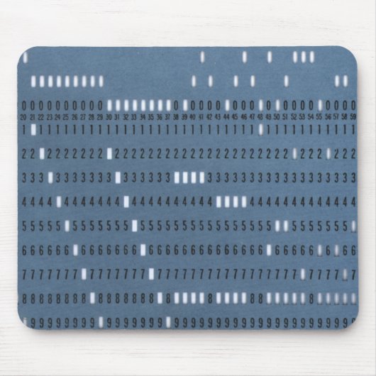 ヴィンテージコンピューター穿孔カード マウスパッド (正面)