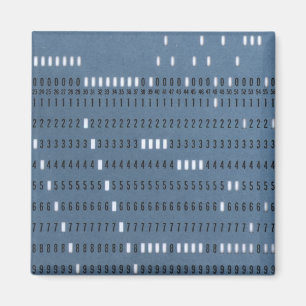 ヴィンテージコンピューター穿孔カード マグネット