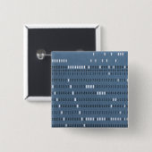ヴィンテージコンピューター穿孔カード 缶バッジ (正面&裏面)