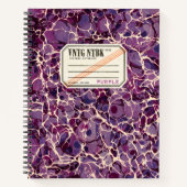 ヴィンテージコンポジションブックパープルVNTG NTBK ノートブック (正面)