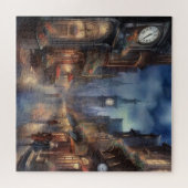 ヴィンテージコージーオールドタウン通りパズル ジグソーパズル (横)