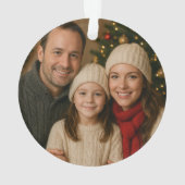 ヴィンテージコージークリスマスフォトアクリルオーナメント オーナメント (裏面)