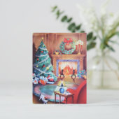 ヴィンテージコージーホリデイ シーズンポストカード (スタンド正面)