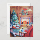 ヴィンテージコージーホリデイ シーズンポストカード (正面/裏面)