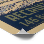 ヴィンテージコーストガード軍隊募集ポスター ポスター (角)