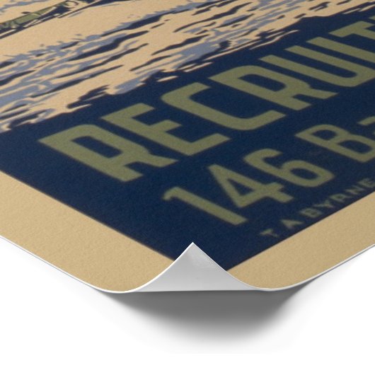 ヴィンテージコーストガード軍隊募集ポスター ポスター (角)